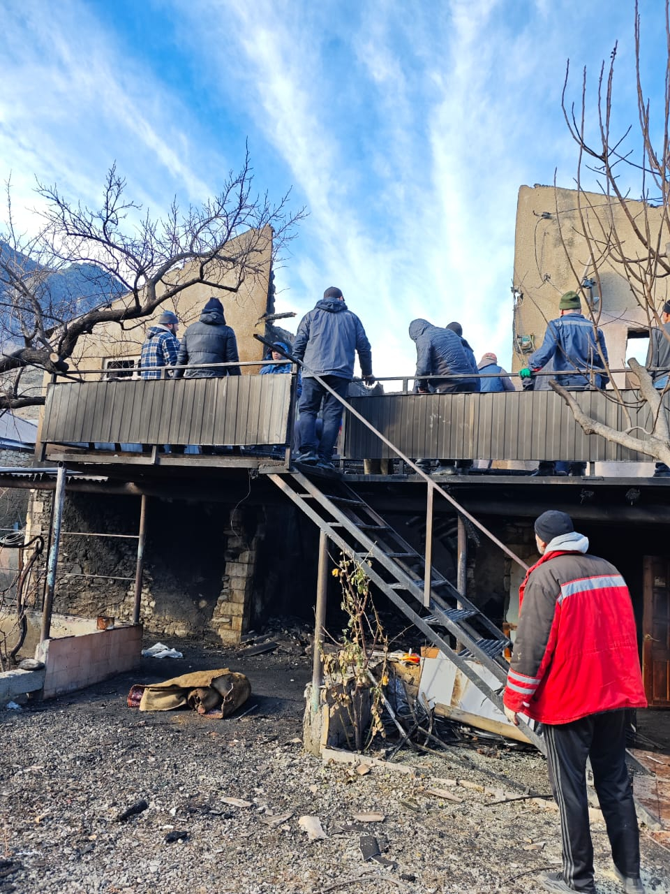 В селе Гергебиль произошел страшный пожар,