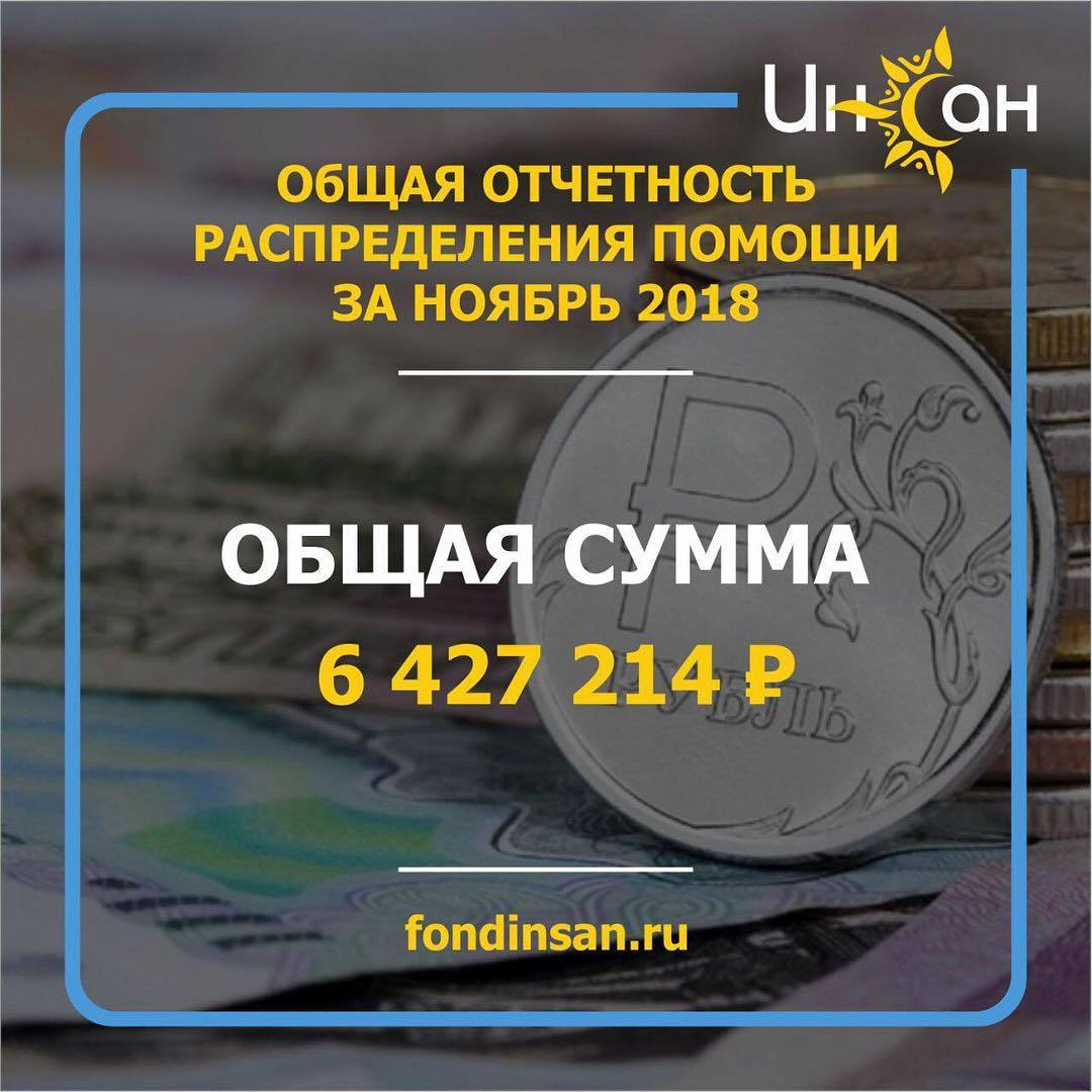 Отчет за ноябрь 2018