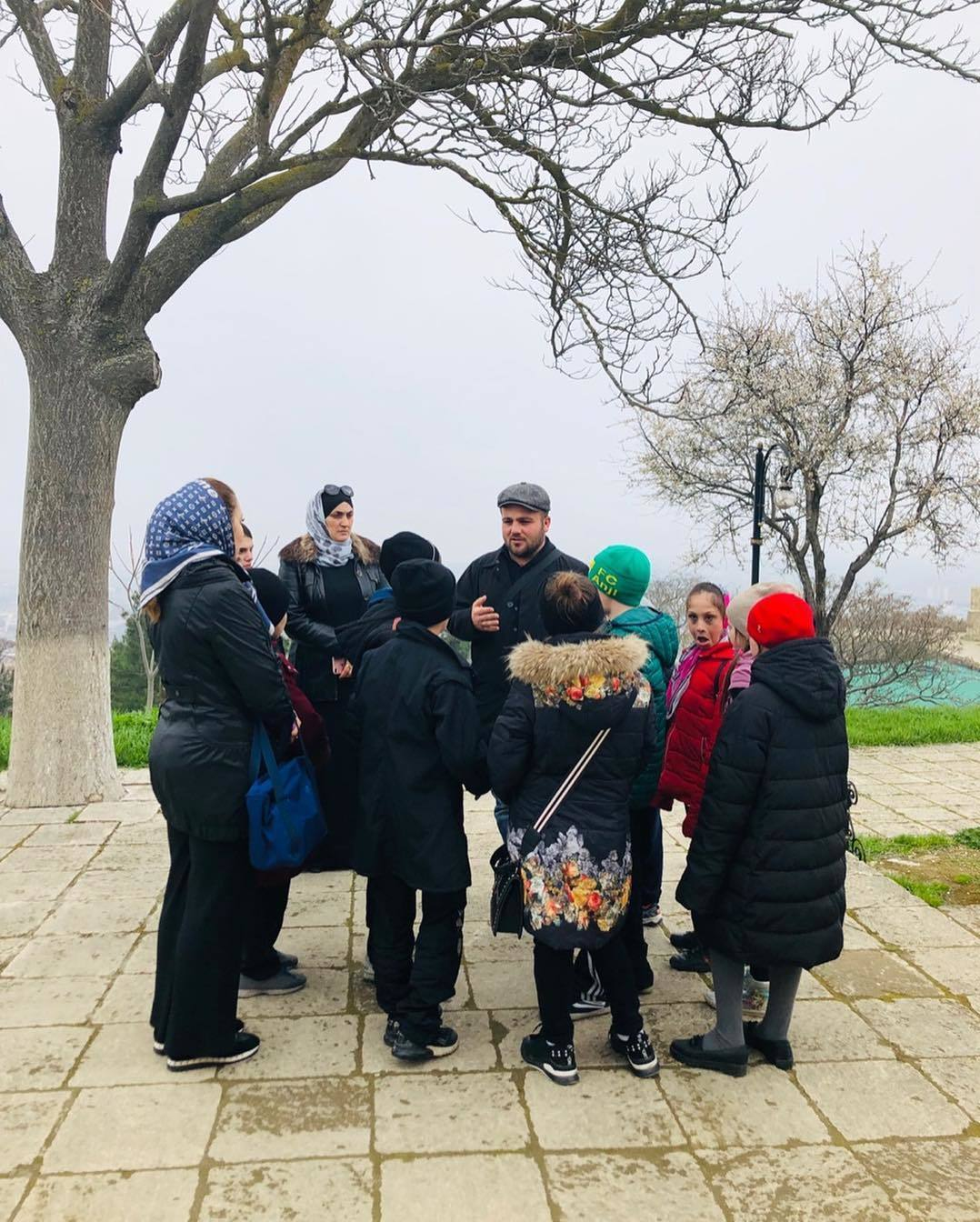 Children visited the "Naryn Kala" fortress