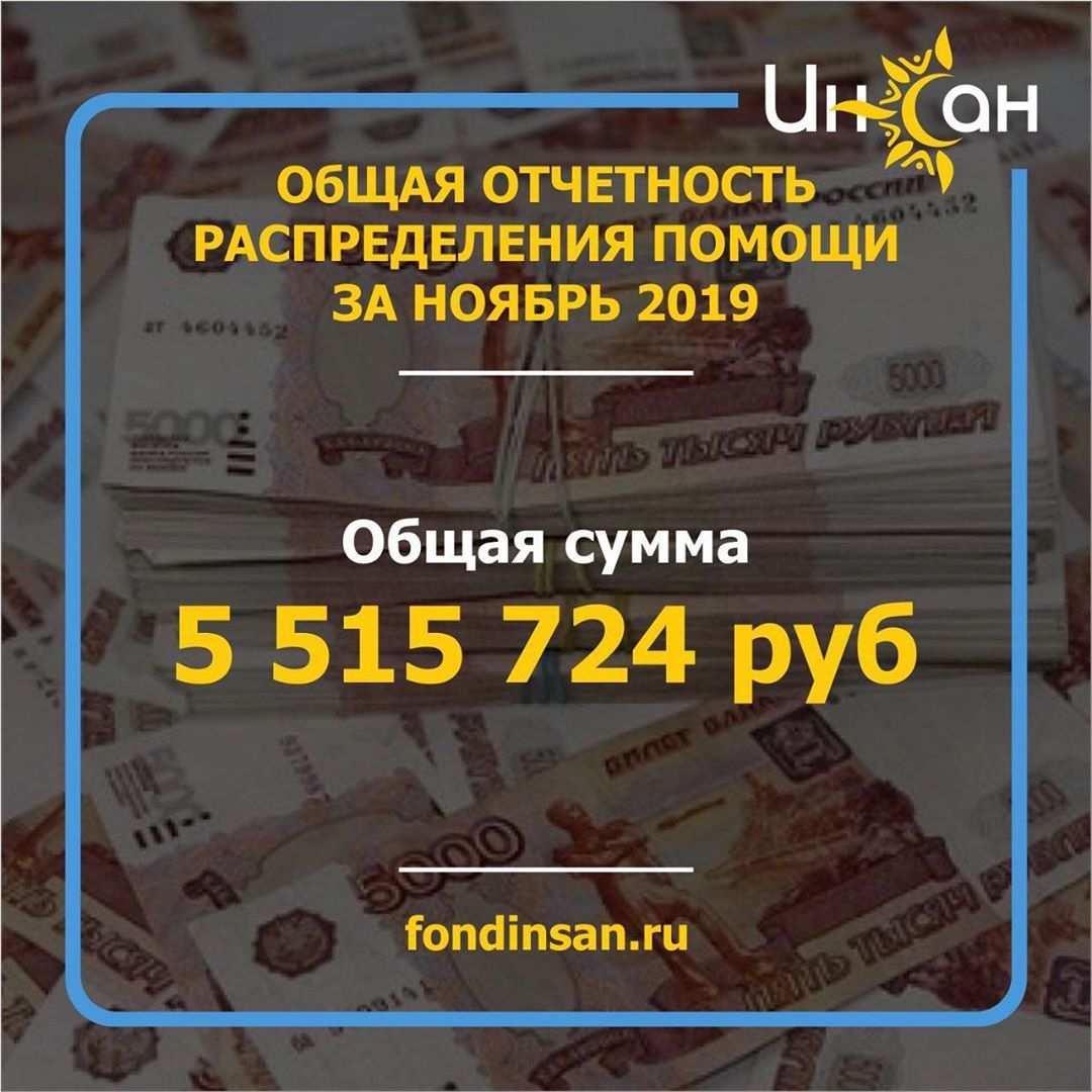 Отчёт за ноябрь 2019